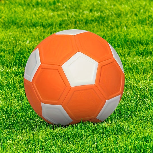 Unisex voetbal voor volwassenen, maat 4 - PU-materiaal, machinaal genaaid, duurzaam voor 14+, ideaal voor training en oefening.