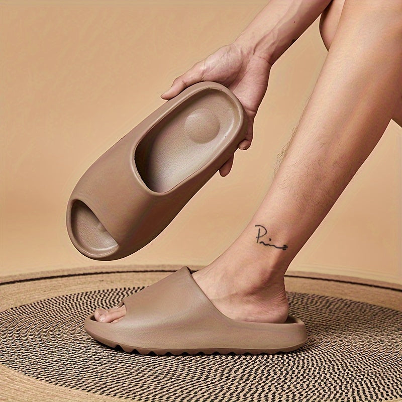 Herenmode-slippers, Casual Antislipslippers, Schoenen Met Open Neus Voor Binnen-buitenstranddouche, Lente En Zomer