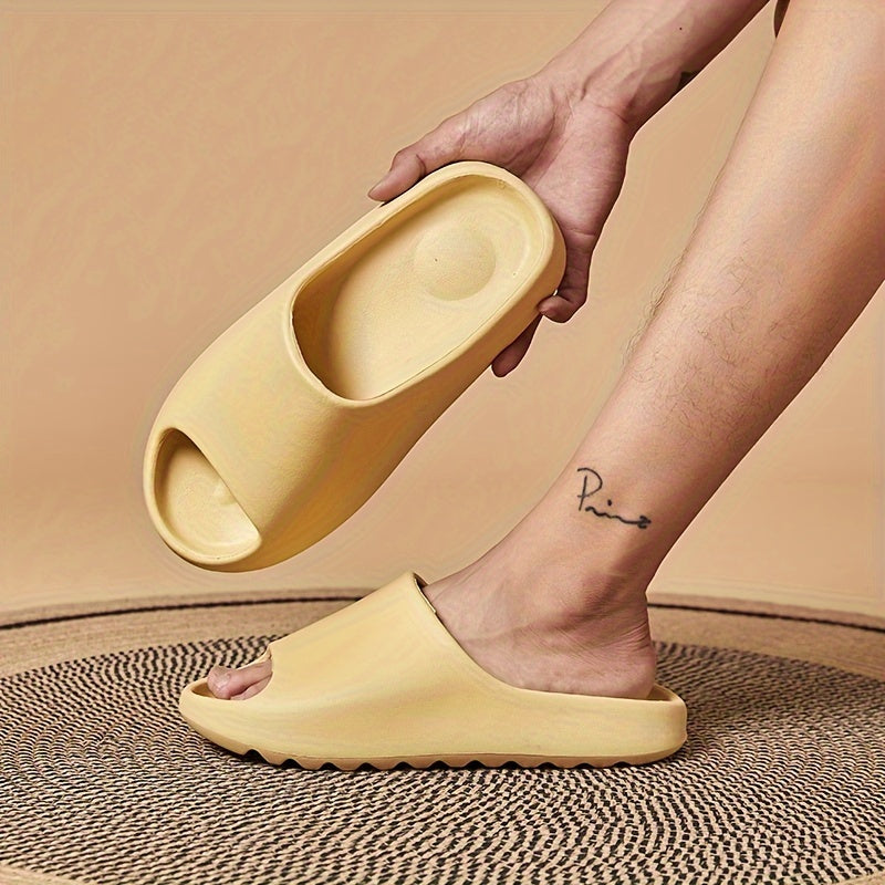 Herenmode-slippers, Casual Antislipslippers, Schoenen Met Open Neus Voor Binnen-buitenstranddouche, Lente En Zomer